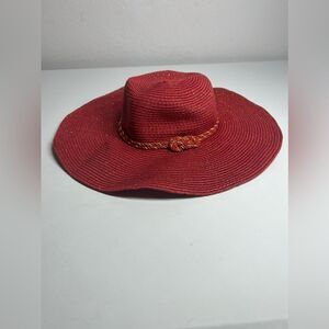 Cruise Club Red Gold Women’s Bohemian Hat